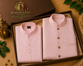 Blush Pink Kurta Set with Embroidered Waistcoat