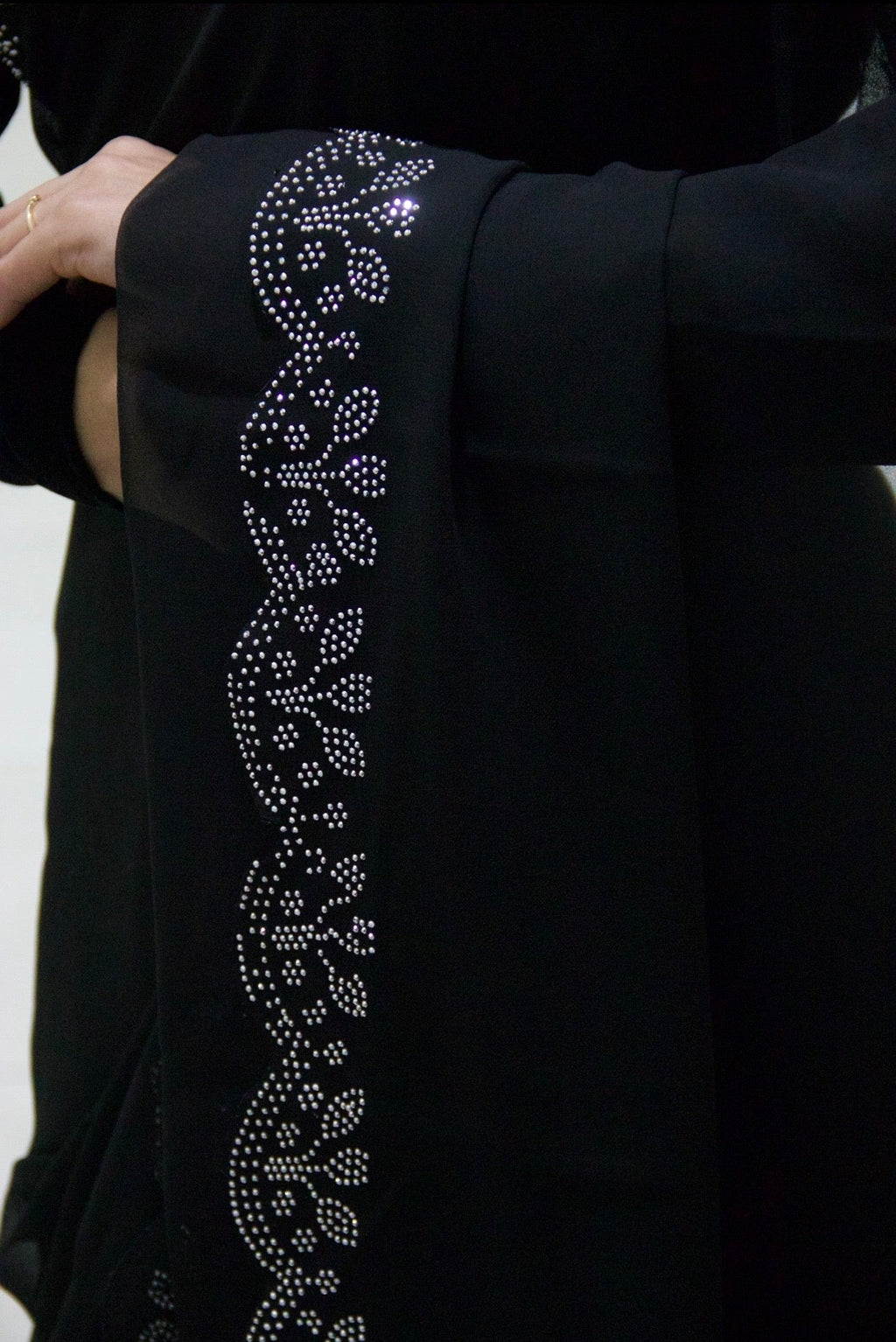 Classic Black Embellished Saree