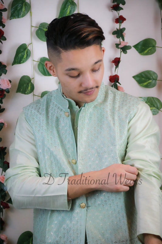 Kurta Pajama with Koti