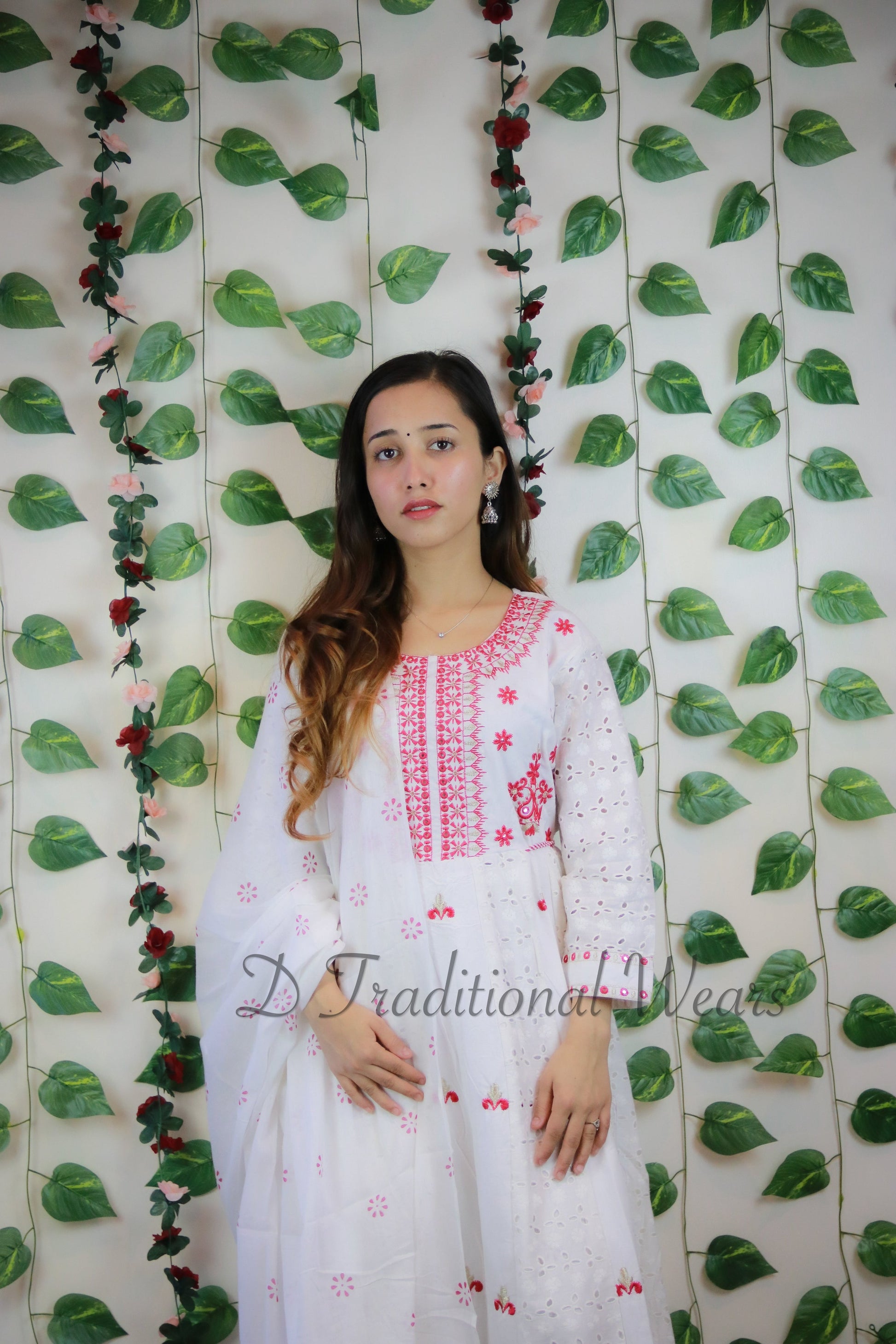 Chikankari Umbrella Suit