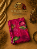 Magenta Bloom Designer Saree