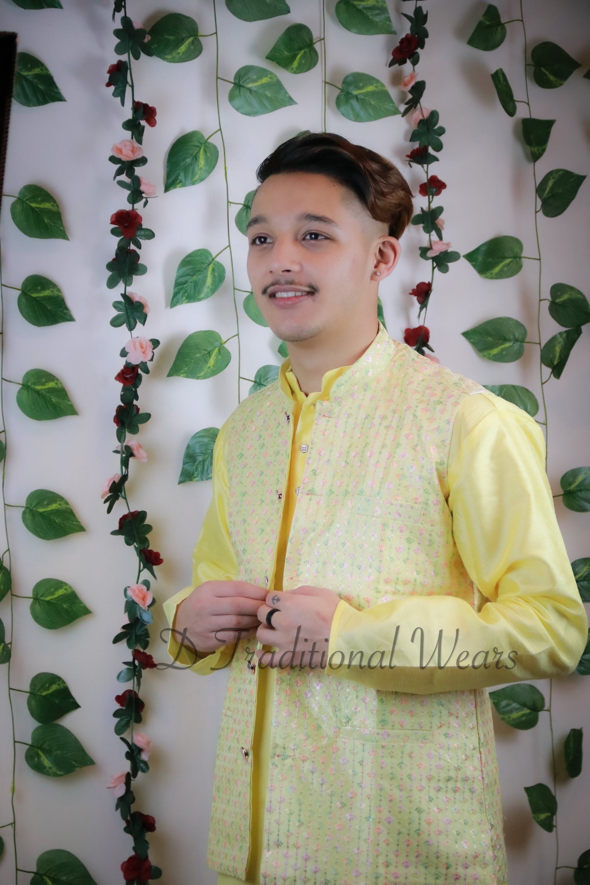 Kurta Pajama with Koti
