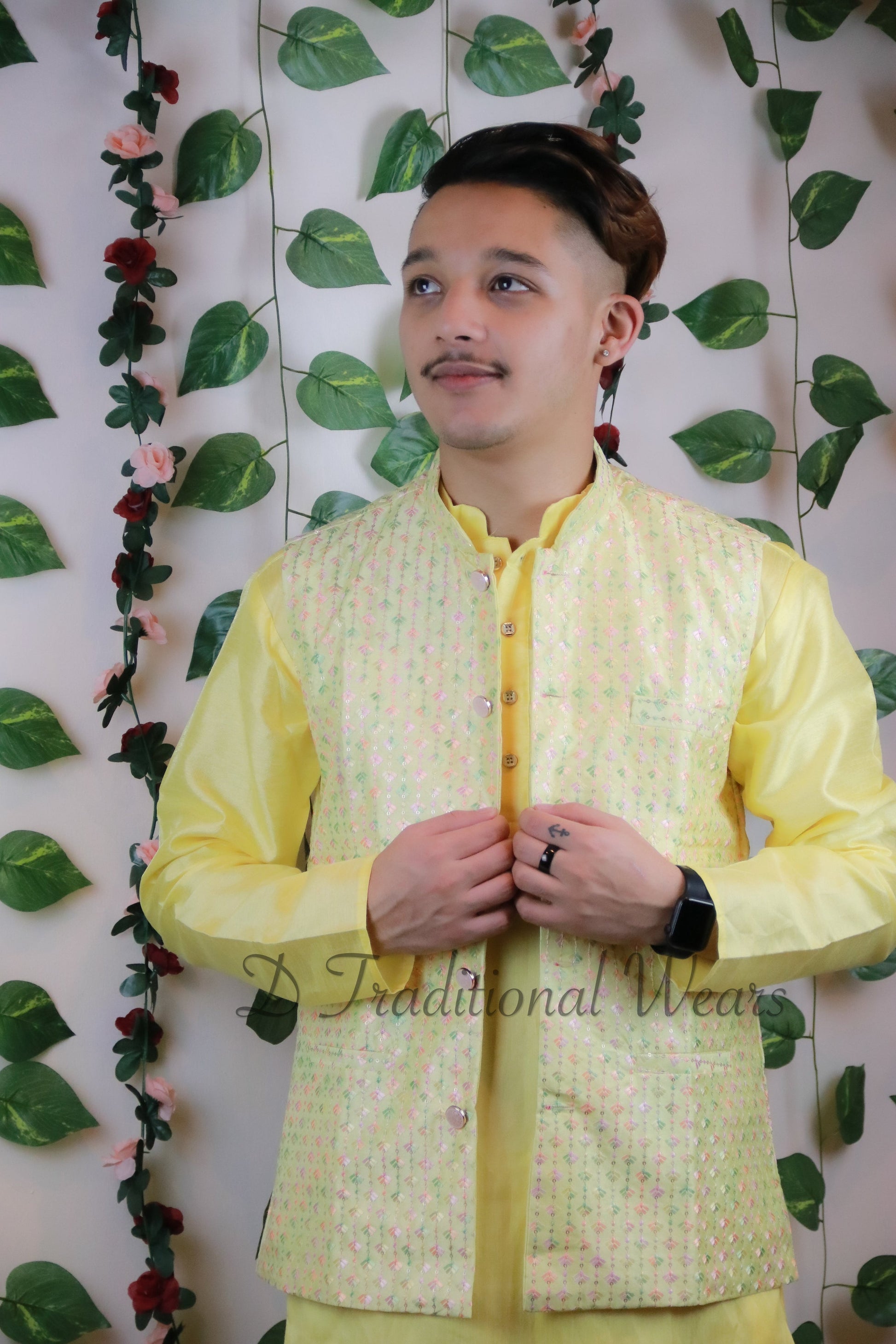 Kurta Pajama with Koti