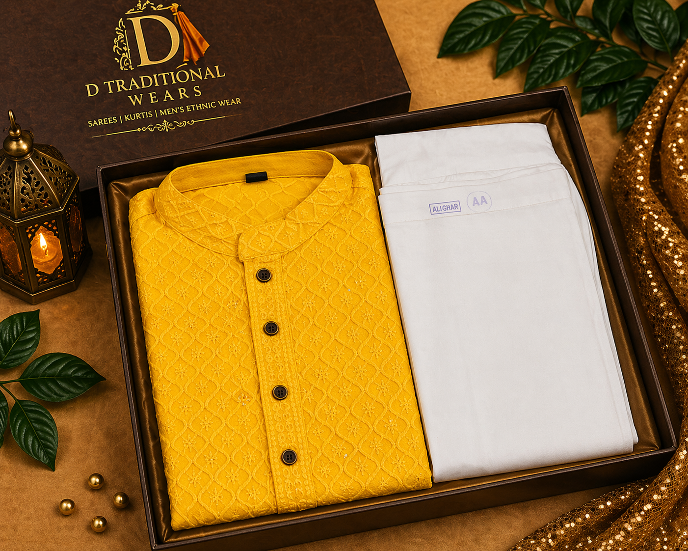 Royal Yellow Kurta Set