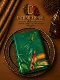 Emerald Tropical Elegance Saree
