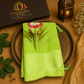 Lime Blossom Elegance Saree