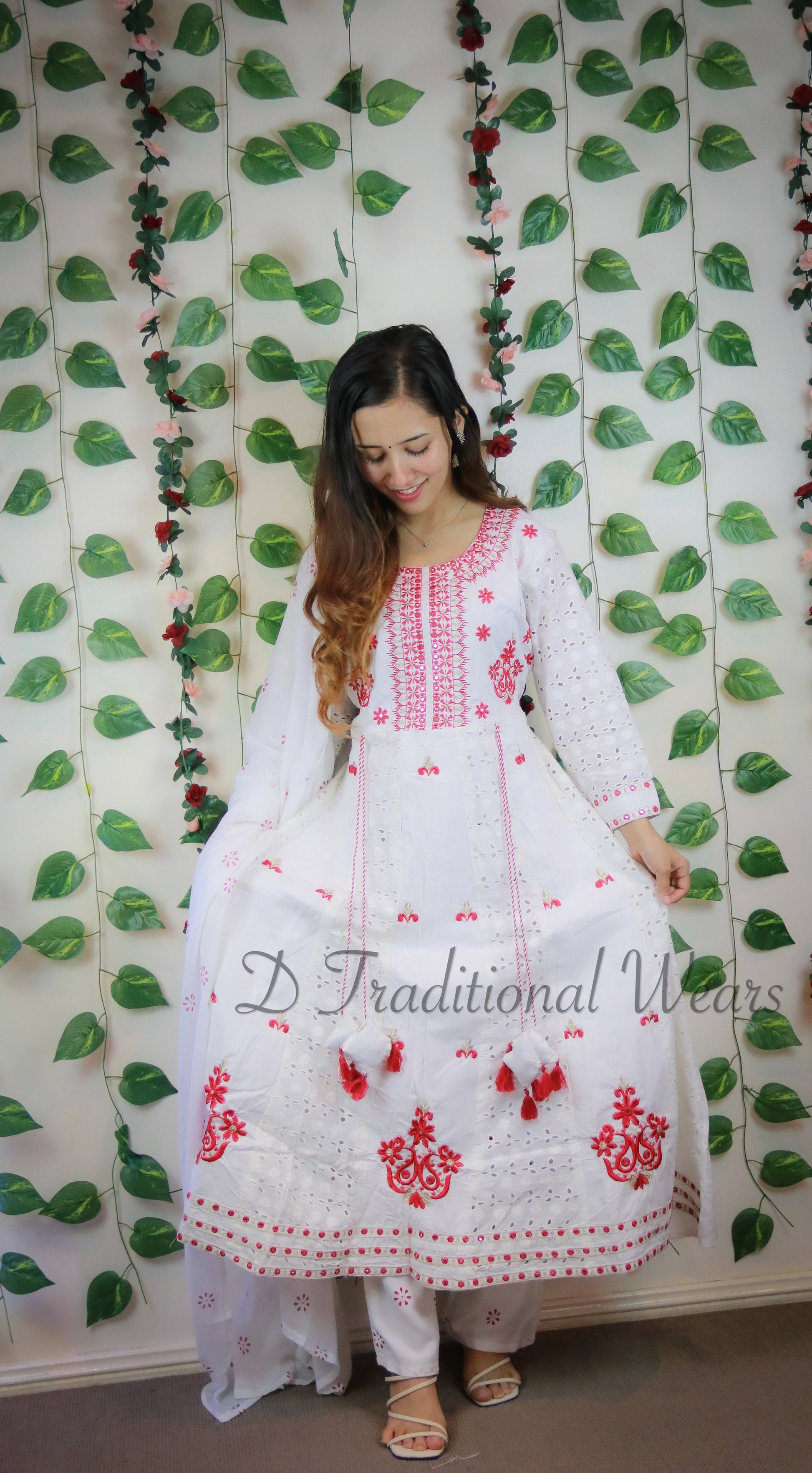 Chikankari Umbrella Suit
